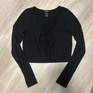 Tie Front Long Sleeve